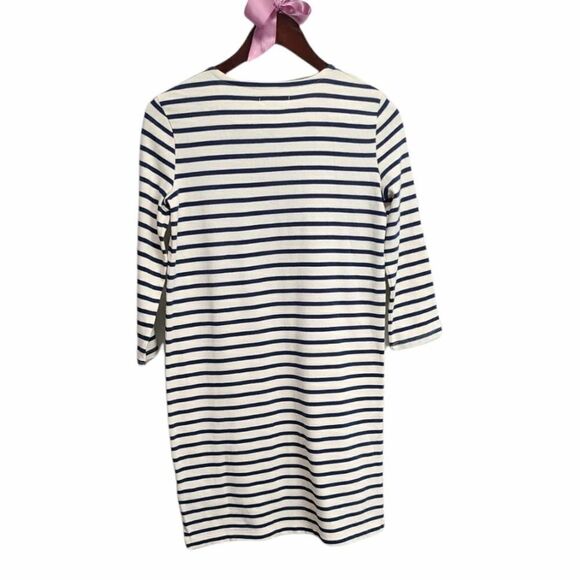 Madewell‎ Striped Midi 3/4 Sleeve Dress XXS - Picture 5 of 8